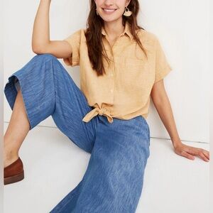 Madewell Blue Cropped Pants